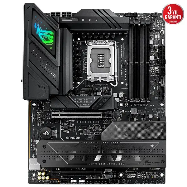 Asus Rog Strıx B860-F Gamıng Wıfı 4X Ddr5 Dp/Hdmı 4X M.2 1X 2.5Glan/Wıfı7/Bt Usb3.2 1851P Anakart