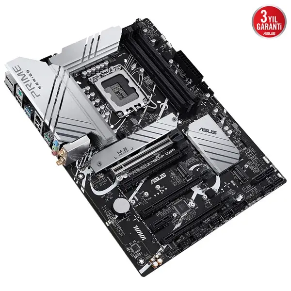 Asus Prıme Z790-P Wıfı Intel Z790 Lga1700 Ddr5 7200 Dp Hdmı 3X M2 Usb3.2 Ax Wifi Bt Aura Rgb 2.5Gbit Lan Atx Asus 5X Protectıon Iıı Armoury Crate Aı Suite 3