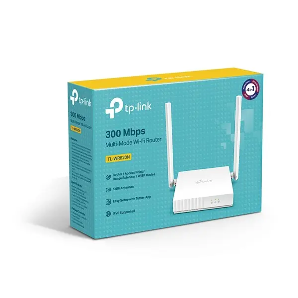 Tp-Lınk Tl-Wr820n 300Mbps 3Port 2 Anten 2.4Ghz Indoor Router