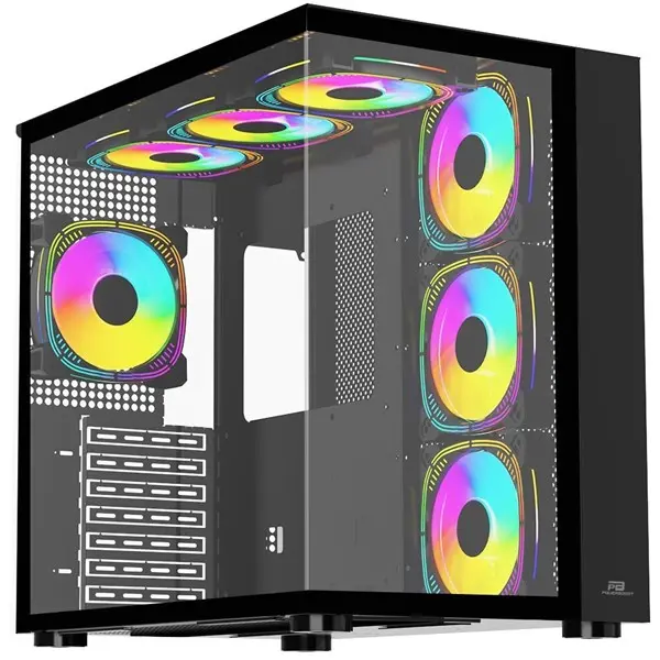 Power Boost Pb-Ss02b 7X Argb Fan Atx Sea Vıew Usb3.0 Siyah Kasa