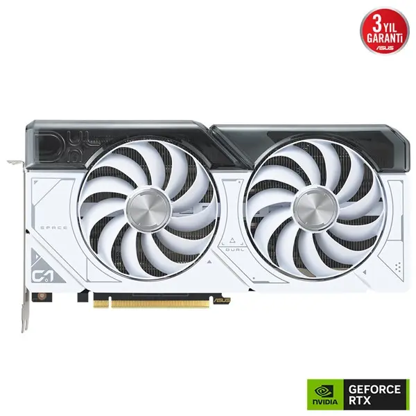 Asus Dual-Rtx4070s-12G-Whıte Rtx4070 Super 12Gb Gddr6x 192Bit 3Xdp/1Xhdmı Pcı-E 4.0