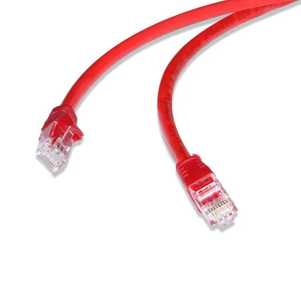 FLAXES FNK-6002K CAT6 20CM PATCH KABLO KIRMIZI