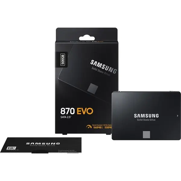 Samsung 870 Evo 500Gb 560/530Mb/S 2.5" Sata3 Ssd Mz-77E500b/Kr