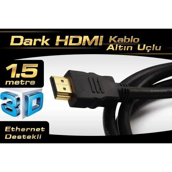 Dark Dk-Hd-Cv14l150a90 Hdmı Kablo Ağ Destekli 1.5 Mt