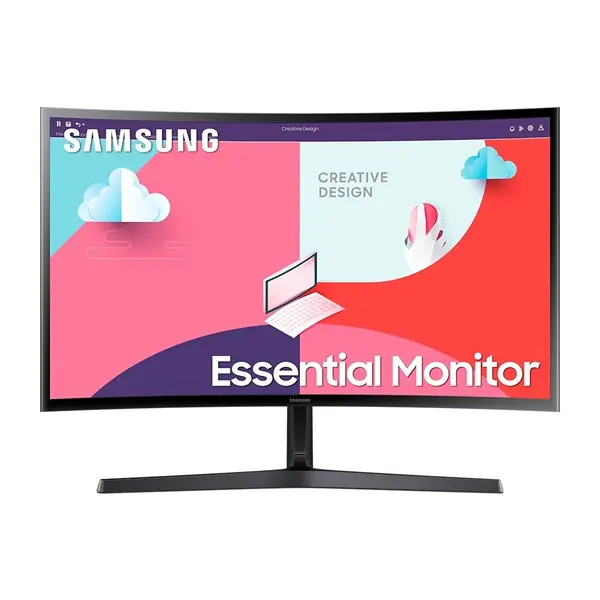 Samsung Ls27c366eauxuf 27" 4Ms 75Hz 1920X1080 Vga/Hdmı Full Hd Siyah Ips Led Monıtor Curved