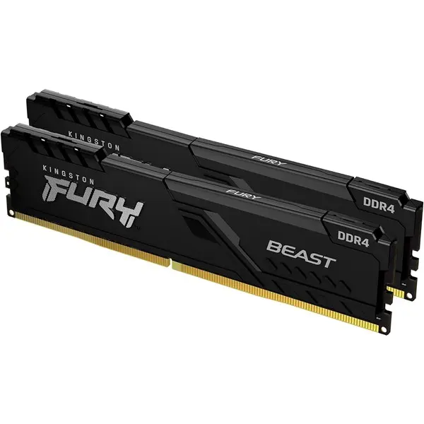 32 Gb (2X16gb) Ddr4 3600Mhz Kıngston Beast Black Cl18 Dımm (Kf436c18bbk2/32Tr)