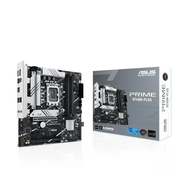 Asus Prıme B760m-Plus 4Xddr5 Hdmı/Dp 2Xm.2 2.5Gbit Lan 1700P Anakart