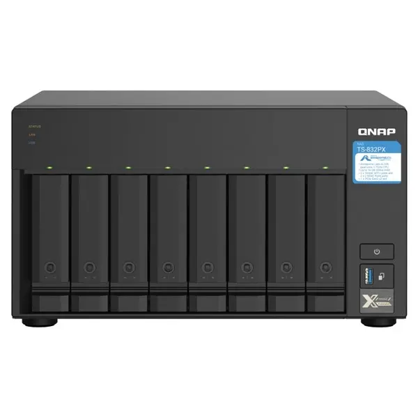 Qnap Ts-832Px-4Gb 8 Yuvalı Nas Depolama Unıtesı