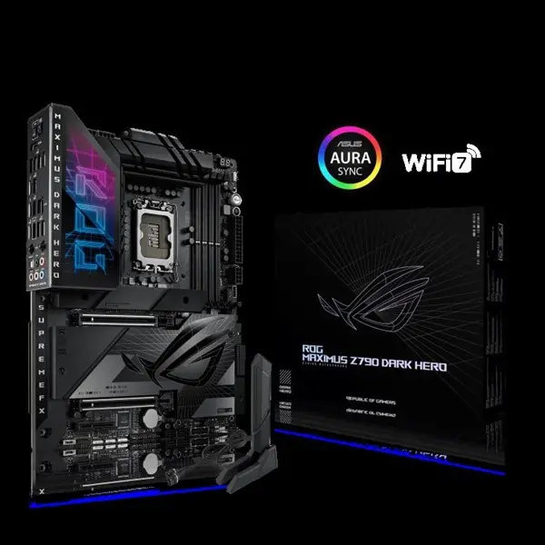 Asus Rog Maxımus Z790 Dark Hero 1700P Ddr5 Ses Glan Hdmı/Usb Sata3 Usb2.0 Atx