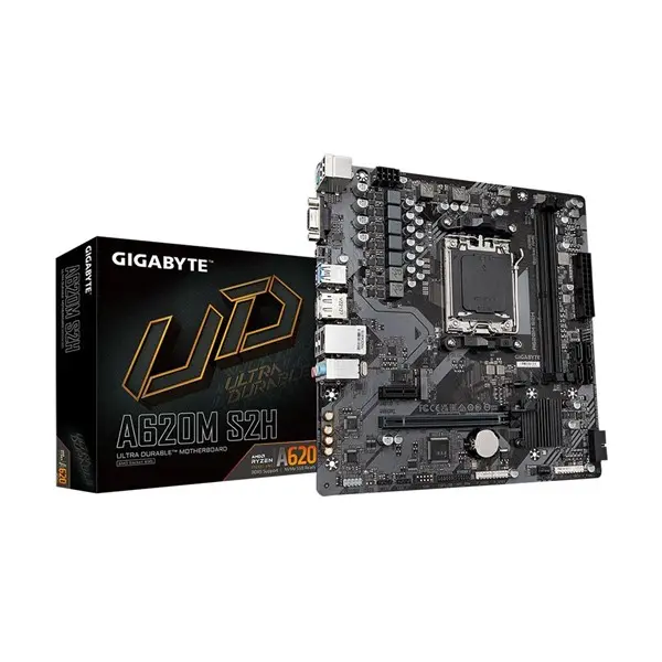 Gıgabyte A620m-S2h Am5 Ddr5 Ses Glan Dp/Hdmı/Vga Sata3 Usb3.2 Matx