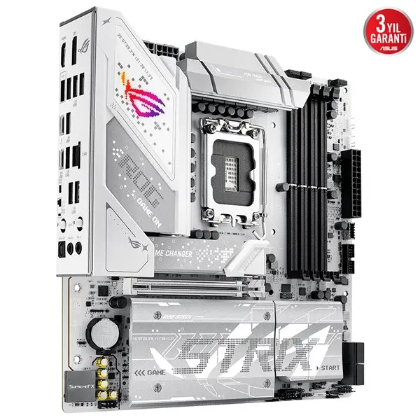 Asus Rog Strıx B860-G Gamıng Wıfı 4X Ddr5 Dp/Hdmı 4X M.2 1X 2.5Glan/Wıfı7/Bt Usb3.2 1851P Anakart