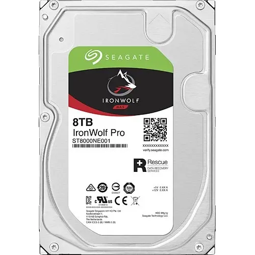 Seagate Ironwolf Pro 8Tb 7200Rpm 256Mb Sata3 6Gbit/Sn St8000ne001 Nas Hdd