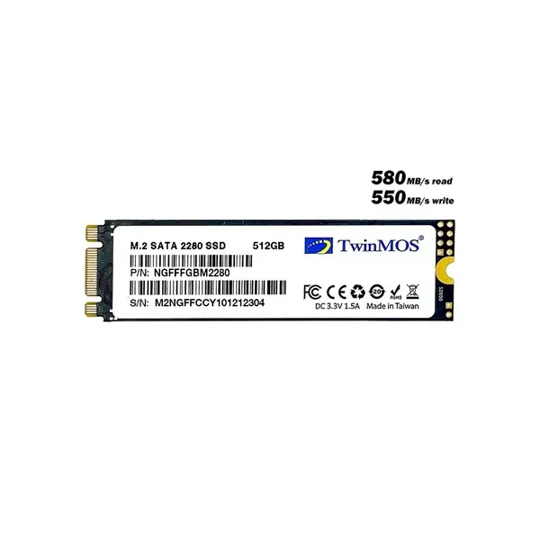 TWINMOS 512 GB M.2 SATA SSD 580/550 (NGFFFGBM2280)