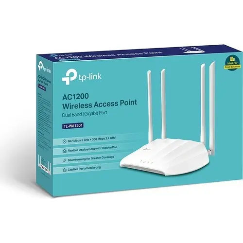 TP-LINK TL-WA1201 300+867MBPS 1PORT 4 ANTEN 2.4/5GHz INDOOR ACCESS POINT