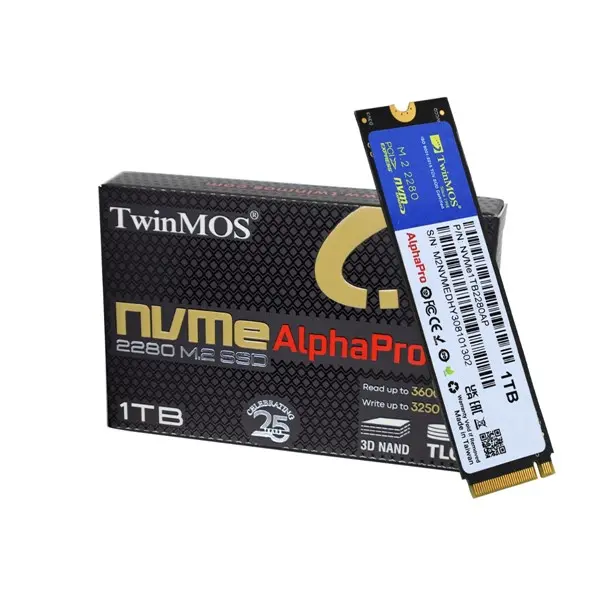 Twınmos 1Tb 3600/3250Mb/S M2 Pcıe Gen3 Nvme Ssd Nvme1tb2280ap 3D-Nand