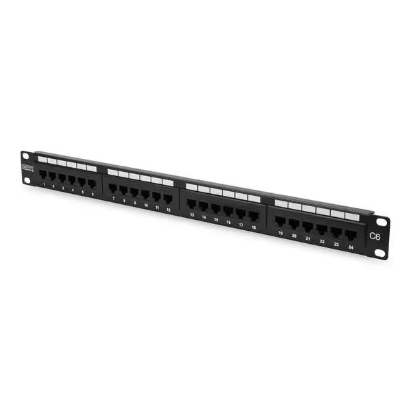 Dıgıtus Dn-91624U-Cr  24 Port Cat6 Dolu 1U Zırhsız Patch Panel