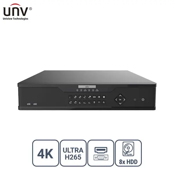 Unıvıew Nvr308-32X 32 Kanal Vga/Hdmı 8X Hdd H265+ Nvr Kayıt Cihazı