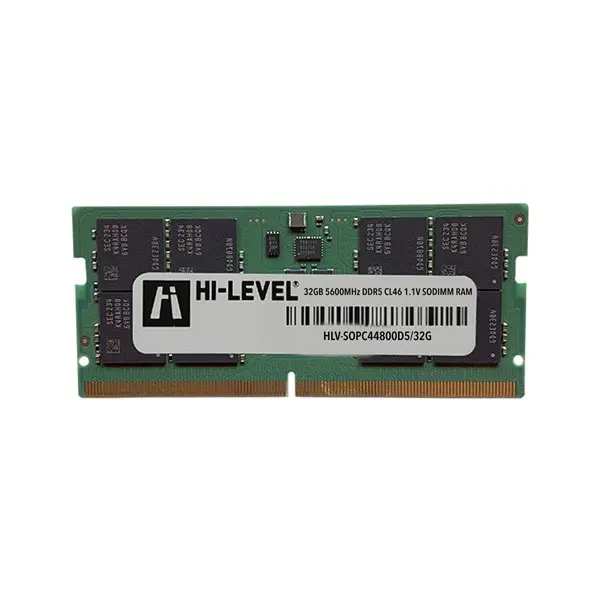 32 Gb Ddr5 5600Mhz Hı-Level Cl46 1.1V Sodımm (Hlv-Sopc44800d5/32G)