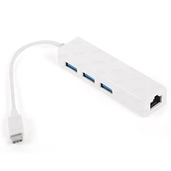 Dark Usb3.1 Type-C To 3Xusb3.0/1Xrj45 Hub Beyaz (Dk-Ac-U31x3glwp)