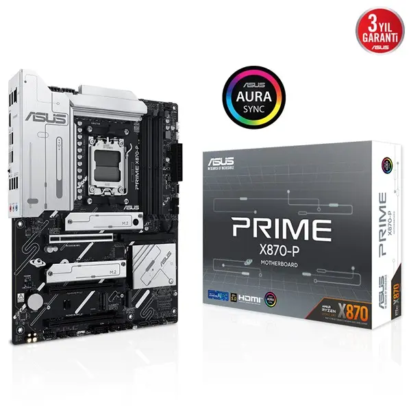 Asus Prıme X870-P 4Xddr5 Hdmı 4Xm.2 Am5 Anakart