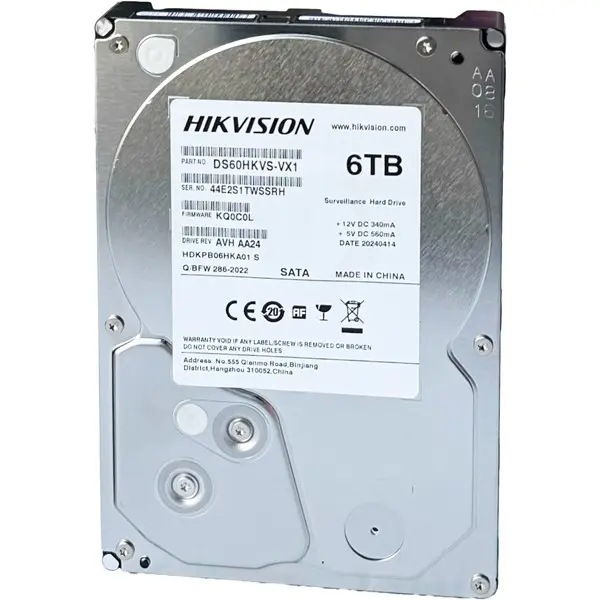 Hıkvısıon 6Tb 5400Rpm 128Mb Sata3 Ds60hkvs-Vx1 7/24 Güvenlik Hdd
