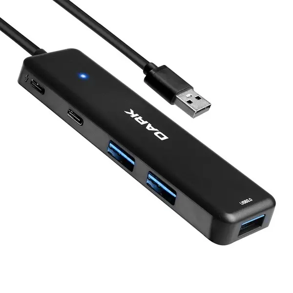 Dark Connect Master X5c Usb3.2 To 3Xusb3.0/2Xtype-C Hub Sıyah (Dk-Ac-Usb347)