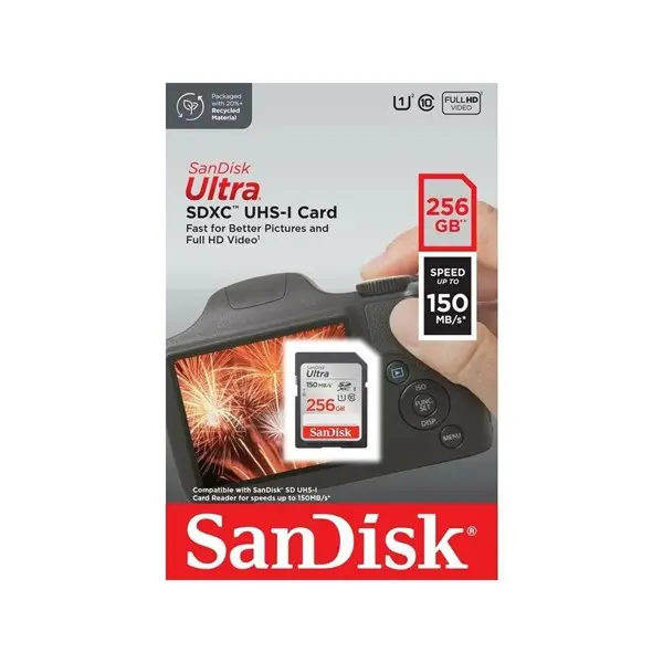 Sandısk Ultra 256Gb Sdxc Hafıza Kartı Sdsdunc-256G-Gn6ın