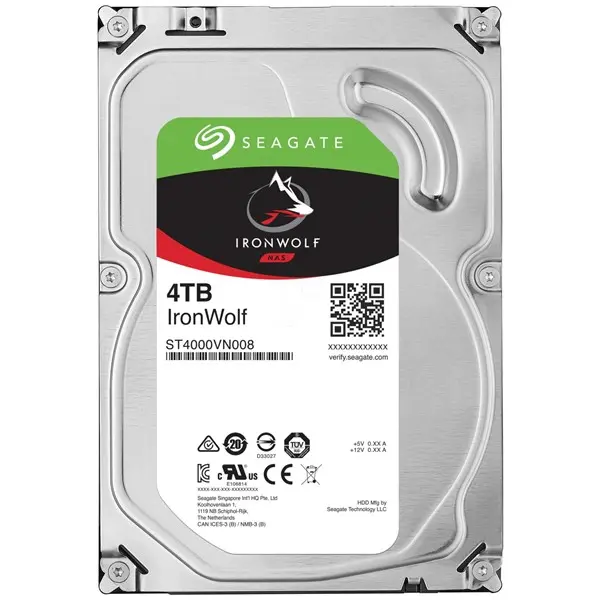 Seagate Ironwolf 4Tb 5400Rpm 64Mb Sata3 6Gbit/Sn St4000vn006 Nas Hdd