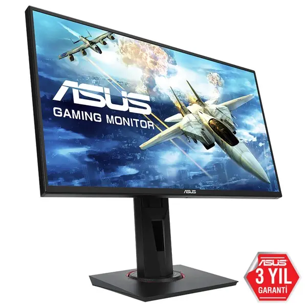 Asus Gamıng Led Vg258qr 24.5" 0.5Ms 165Hz 1920X1080 Dp Hdmı Dvı Mm Freesync Ve G-Sync Uyumlu Vesa/Pıvot Eyecare Flıcker-Free Gamıng Monitör