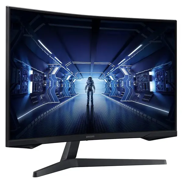 Samsung Odyssey G5 C32g55tqbu 32" 1Ms 2K 2560X1440 Hdmı/Dp Pıvot 144Hz Curved Led Gamıng Monıtor