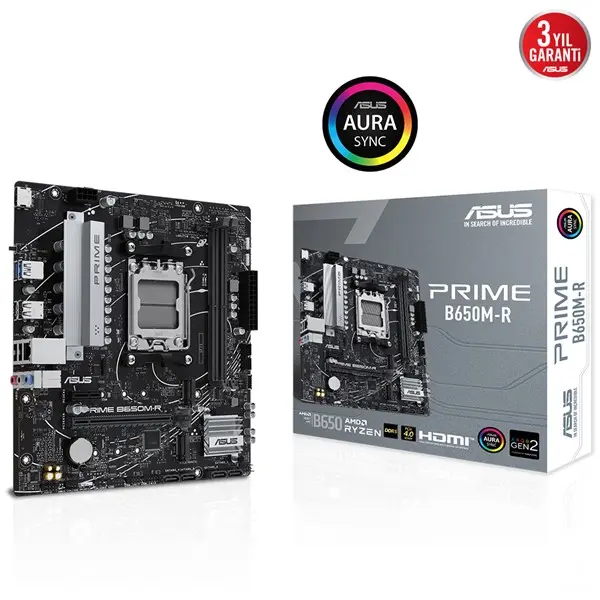 Asus Prıme B650m-R 2Xddr5 Hdmı 2Xm.2 Am5 Anakart