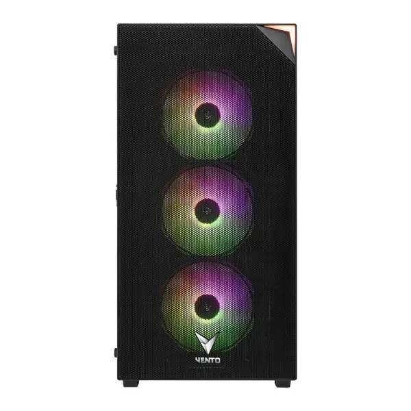 Vento Vg3400s Psu Yok 4X12cm Rgb Fan Atx Meshed Panel 2Xusb2.0/1Xusb3.0 Siyah Gamıng Kasa