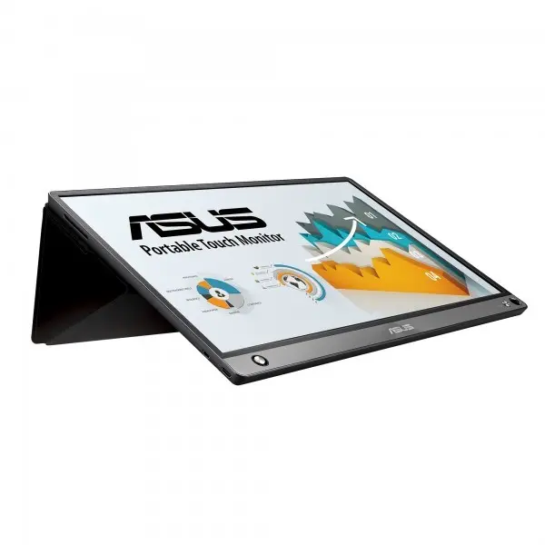 Asus Zenscreen Mb16amt 15.6 Tasınabılır Bataryalı Usb Monıtor Ips 1920X1080 5Ms Usb Type-C  Mıcro-Hdmı Mm 3Yıl 10 Parmak Dokunmatık