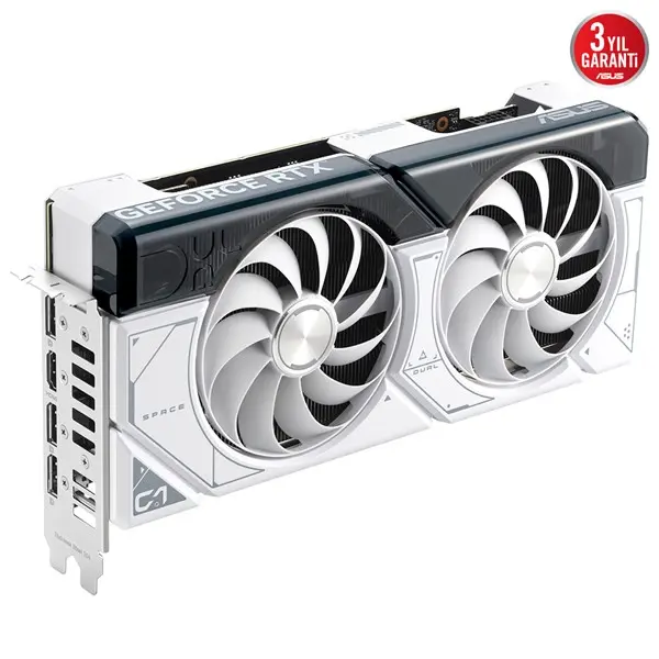 Asus Dual-Rtx4070s-12G-Whıte Rtx4070 Super 12Gb Gddr6x 192Bit 3Xdp/1Xhdmı Pcı-E 4.0