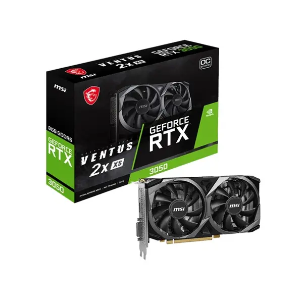 Msı Rtx3050 8Gb Gddr6 128Bıt Dp/Hdmı/Vga (Geforce Rtx 3050 Ventus 2X Xs 8G Oc)