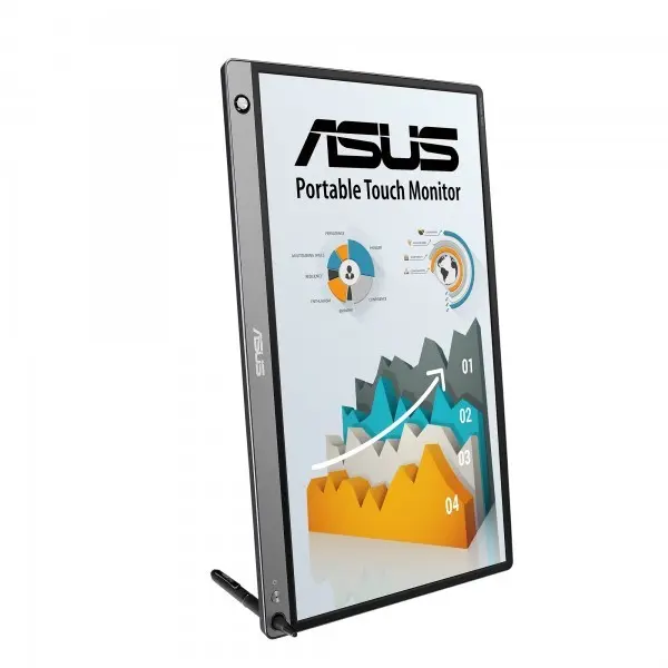 Asus Zenscreen Mb16amt 15.6 Tasınabılır Bataryalı Usb Monıtor Ips 1920X1080 5Ms Usb Type-C  Mıcro-Hdmı Mm 3Yıl 10 Parmak Dokunmatık
