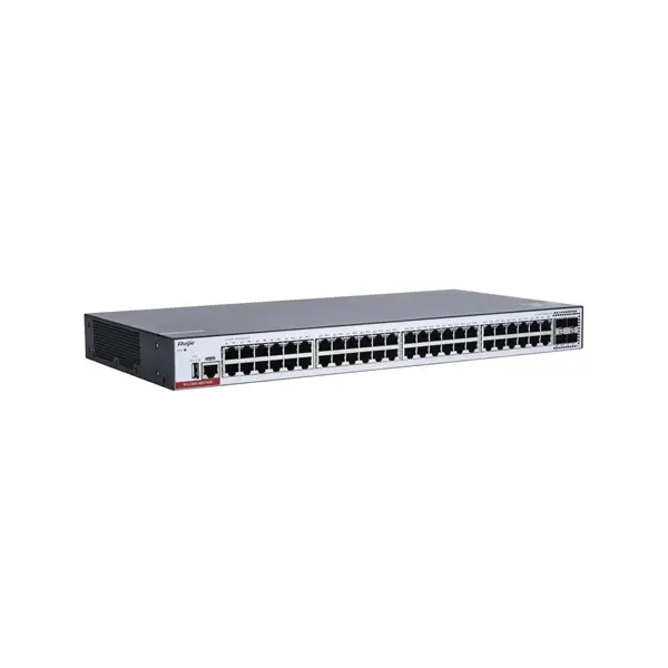 Ruıjıe Rg-Cs83-48Gt4xs 48 Port 10/100/1000 4-Port 1G/10G Layer 3 Yönetilebilir +Cloud Managed Rack Mount Swıtch