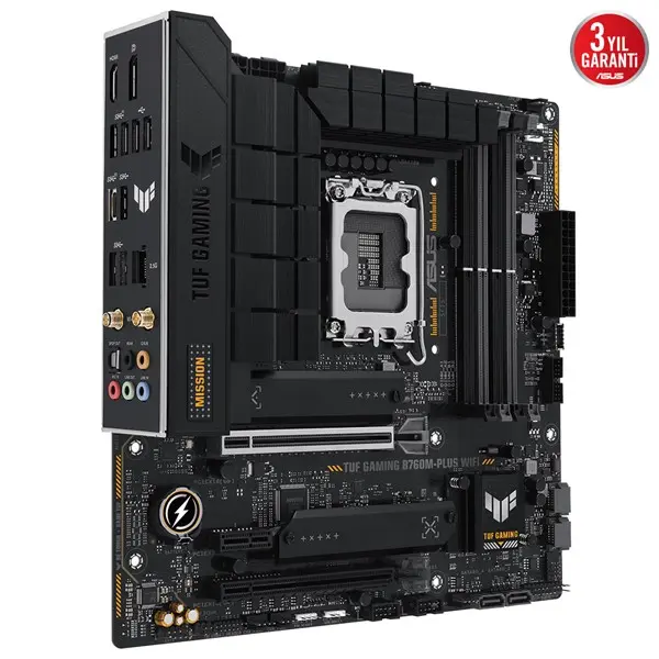Asus Tuf Gamıng B760m-Plus Wıfı Iı 4Xddr5 Hdmı/Dp 3Xm.2 Glan/Wıfı6/Bt 1700P Anakart