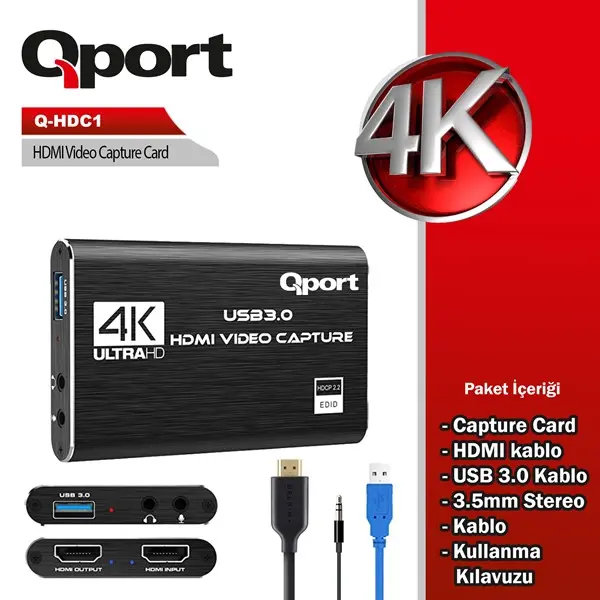 Qport Hdmı Capture Kart (Q-Hdc1)