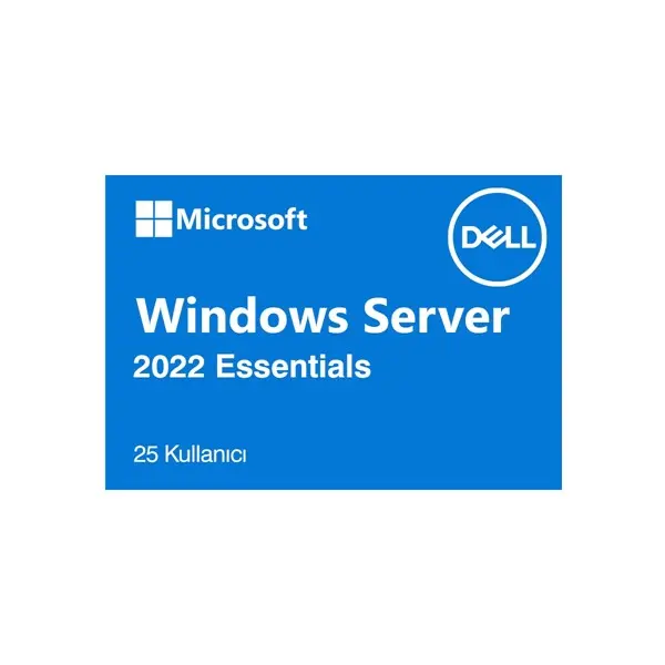 MICROSOFT WINDOWS 2022 SERVER ESSENTIALS ROK DELL SERVER YAZILIMI W2K22ESN-ROK