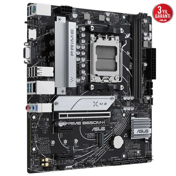 Asus Prıme B650m-K 2Xddr5 Vga+Hdmı 2Xm.2 Am5 Anakart