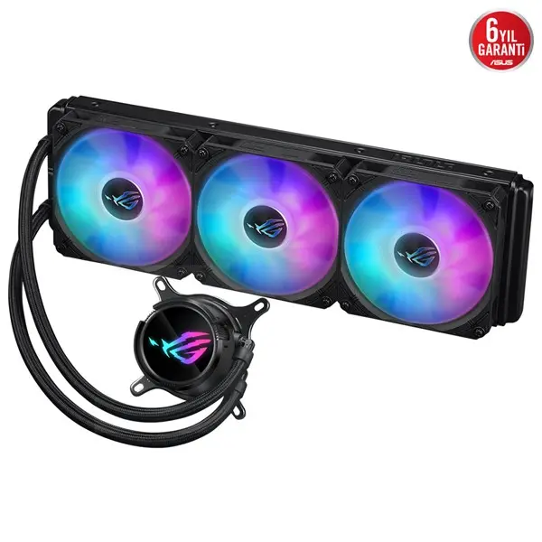 Asus Rog Strıx Lc Iıı 360 Argb Aura Sync Rgb Fan 360Mm Lga1700/Am4 Soket Sıvı Soğutma