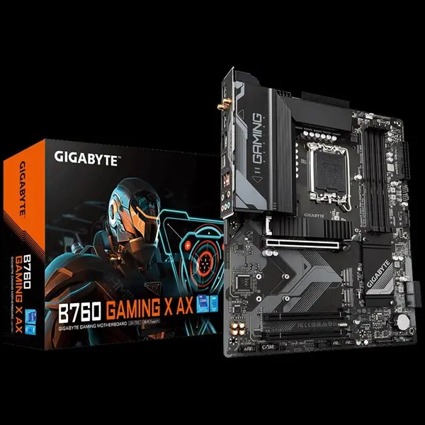 Gıgabyte B760-Gamıng-X-Ax 1700P Ddr5 Ses Glan Dp/Hdmı Sata3 Usb3.2 Atx