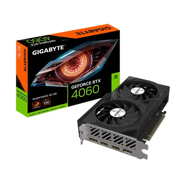 Gıgabyte Rtx4060 8Gb Gddr6 128Bıt 2Xdp/2Xhdmı (Gv-N4060wf2oc-8Gd)